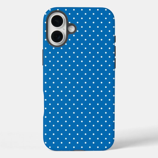 Seamless blue background polka dot pattern  Case-Mate iPhone case (Achterkant)