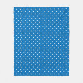 Seamless blue background polka dot pattern  fleece deken (Voorkant)