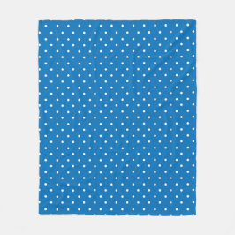 Seamless blue background polka dot pattern  fleece deken