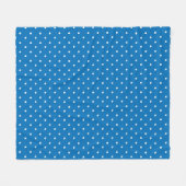 Seamless blue background polka dot pattern  fleece deken (Voorkant (Horizontaal))