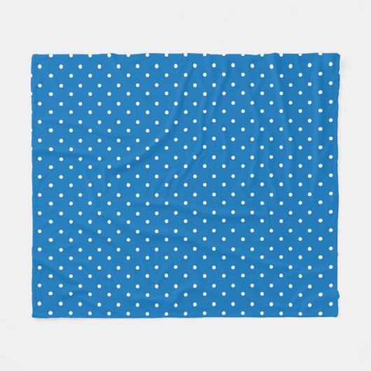 Seamless blue background polka dot pattern  fleece deken (Voorkant (Horizontaal))
