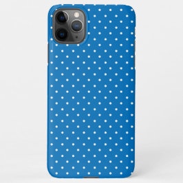 Seamless blue background polka dot pattern  iPhone 11Pro max hoesje