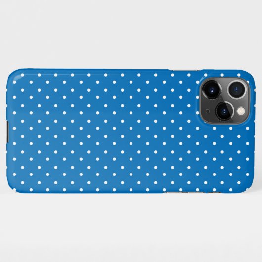Seamless blue background polka dot pattern  iPhone hoesje (Achterkant horizontaal)