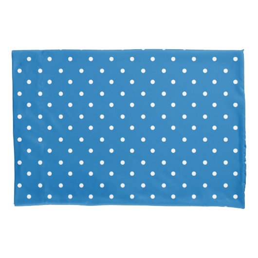 Seamless blue background polka dot pattern  kussensloop (Voorkant-Links)