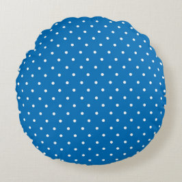 Seamless blue background polka dot pattern  rond kussen
