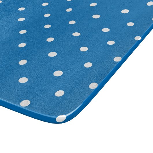 Seamless blue background polka dot pattern  snijplank (Hoek)