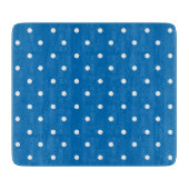 Seamless blue background polka dot pattern  snijplank (Voorkant)