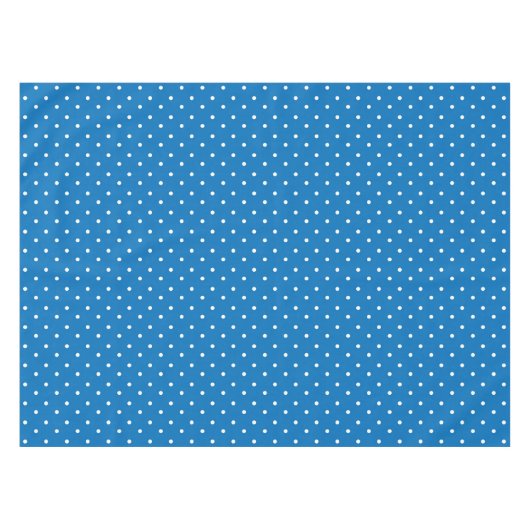 Seamless blue background polka dot pattern  tafelkleed (Voorkant (Horizontaal))