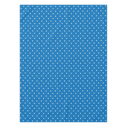 Seamless blue background polka dot pattern  tafelkleed (Voorkant)