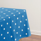 Seamless blue background polka dot pattern  tafelkleed (Voorbeeld)