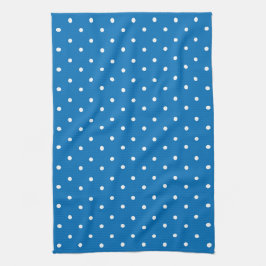 Seamless blue background polka dot pattern  theedoek