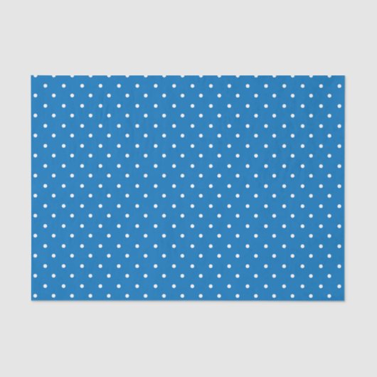 Seamless blue background polka dot pattern  tissuepapier (Voorkant)