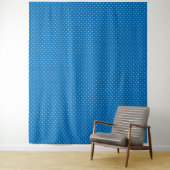 Seamless blue background polka dot pattern  wandkleed (In situ)