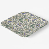 Seamless blue, yellow, and white floral pattern  papieren bordje (Gebogen)