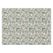 Seamless blue, yellow, and white floral pattern  tafelkleed (Voorkant (Horizontaal))