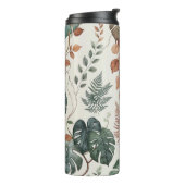 Seamless boho botanical pattern Flowers  Thermosbeker (Gedraaid links)
