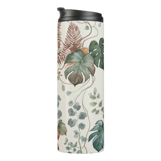 Seamless boho botanical pattern Flowers  Thermosbeker (Geroteerd rechts)