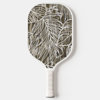 Seamless Botanical Bottom Lands Camo Pickleball Paddle