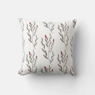seamless botanical  simple pattern  with plants on kussen