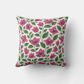 Seamless Bougainvillea Floral Pattern Kussen (Achterkant)