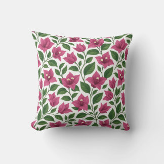 Seamless Bougainvillea Floral Pattern Kussen
