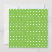 Seamless  bright lime polka dot pattern  bedankkaart (Voorkant)