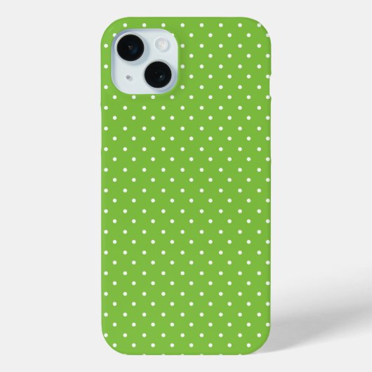 Seamless  bright lime polka dot pattern  Case-Mate iPhone case (Achterkant)