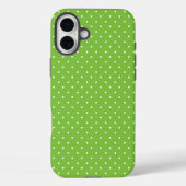 Seamless  bright lime polka dot pattern  Case-Mate iPhone case (Achterkant)