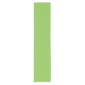 Seamless  bright lime polka dot pattern  korte tafelloper (Voorkant)