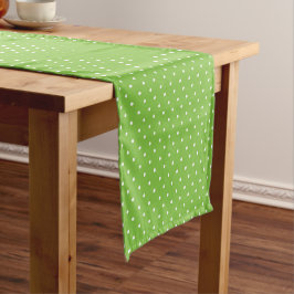 Seamless  bright lime polka dot pattern  korte tafelloper