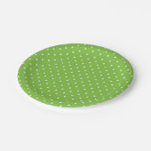 Seamless  bright lime polka dot pattern  papieren bordje (Gekanteld)