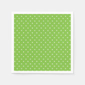 Seamless bright lime polka dot pattern servet (Voorkant)