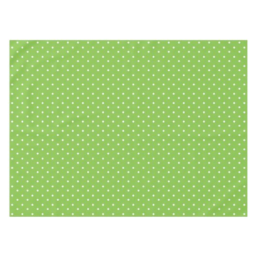 Seamless  bright lime polka dot pattern  tafelkleed (Voorkant (Horizontaal))