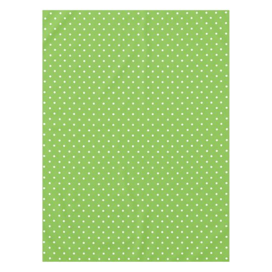 Seamless  bright lime polka dot pattern  tafelkleed (Voorkant)