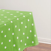 Seamless  bright lime polka dot pattern  tafelkleed (Voorbeeld)
