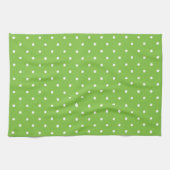 Seamless  bright lime polka dot pattern  theedoek (Horizontaal)