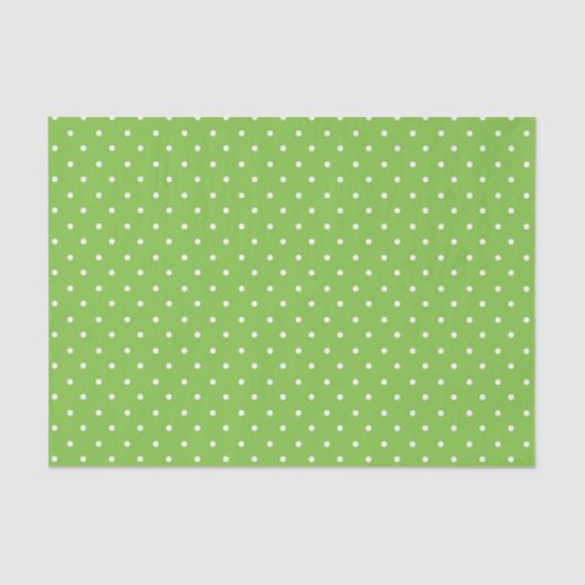 Seamless  bright lime polka dot pattern  tissuepapier (Voorkant)