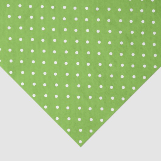 Seamless  bright lime polka dot pattern  tissuepapier (Detail)