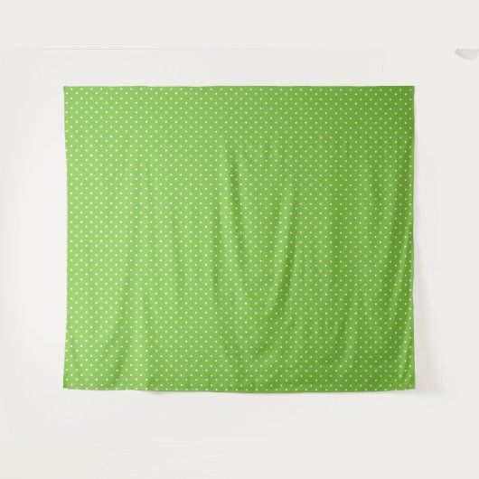 Seamless  bright lime polka dot pattern  wandkleed (Voorkant (horizontaal))