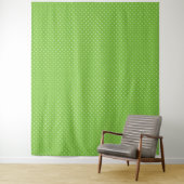 Seamless  bright lime polka dot pattern  wandkleed (In situ)