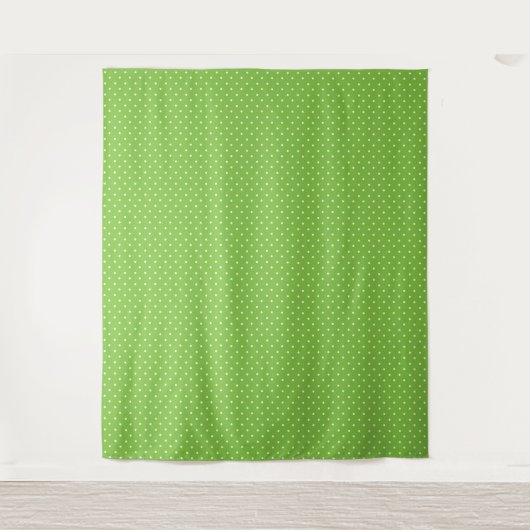 Seamless  bright lime polka dot pattern  wandkleed (Voorkant)