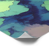 Seamless Bright Mineral Tiling with Metallic Lines Poster (Hoek)