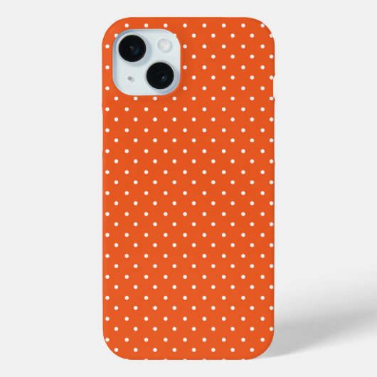 Seamless  bright orange background polka dot Case-Mate iPhone case (Achterkant)
