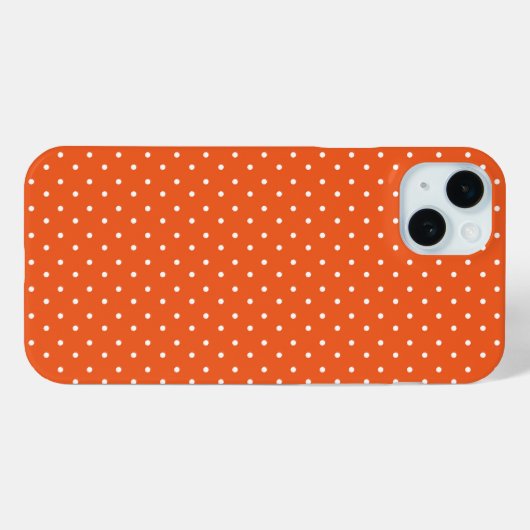 Seamless  bright orange background polka dot Case-Mate iPhone case (Achterkant (horizontaal))