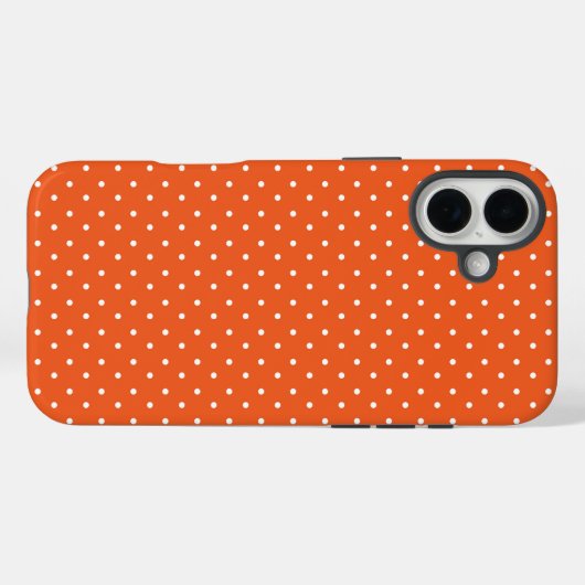Seamless  bright orange background polka dot Case-Mate iPhone case (Achterkant (horizontaal))