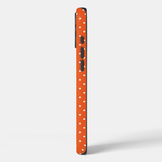 Seamless  bright orange background polka dot Case-Mate iPhone case (Achterkant / Links)