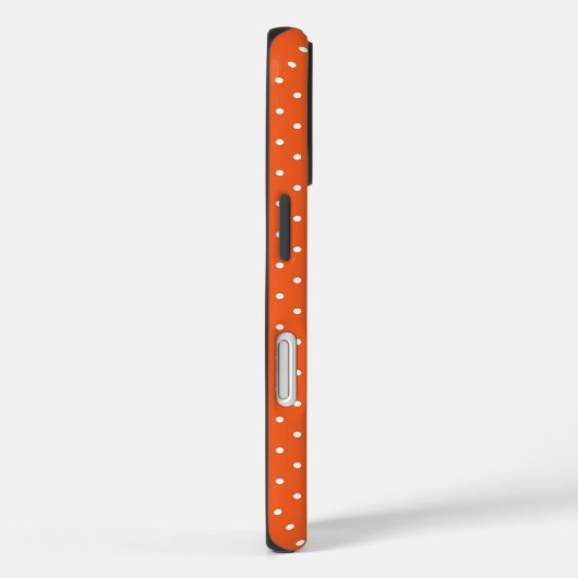 Seamless  bright orange background polka dot Case-Mate iPhone case (Achterkant / Rechts)