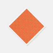 Seamless  bright orange background polka dot servet (Hoek)