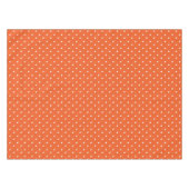 Seamless  bright orange background polka dot tafelkleed (Voorkant (Horizontaal))