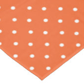 Seamless  bright orange background polka dot tafelkleed (Gekanteld)